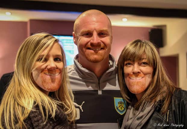 Sean Dyche at the official opening of the Queen h Hotel in Cliviger in 2012