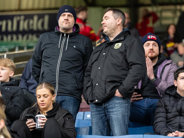 Burnley fans inside Turf Moor during the 1-0 victory over Swansea City. Photo: Kelvin Lister-Stuttard