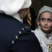 Burnley girl Esme Whalley is in short film, The Witch's Daughter, about the Pendle Witch Trials. Photographer: Lisa Stonehouse. Copyright: Bridie Films