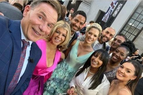 The Preston born presenter poses with her Good Morning Britain cast before the Pride of Britain Awards 2023, including presenter Kate Garraway whose husband is Chorley's Derek Draper.