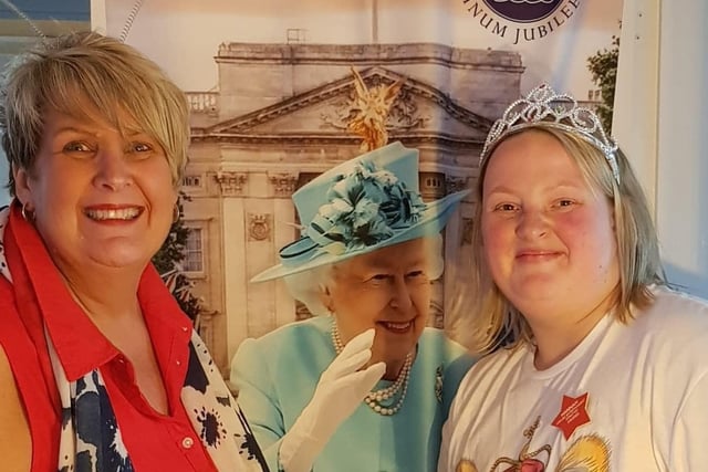 Linda Derbyshire and her daughter Hannah hosted a party for family, friends and neighbours to mark the Queen's platinum jubilee