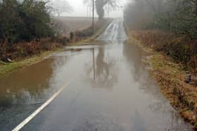 A road closure remains in place in Accrington Road towards Burnley Road, Hapton, due to flooding.  (picture for illustration purposes only)