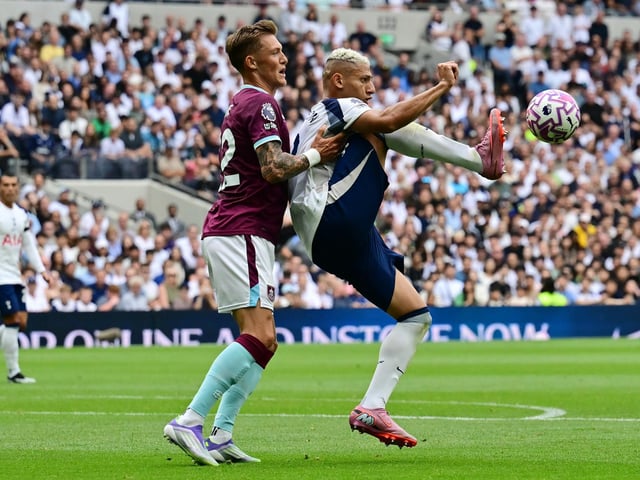 Didn't do too wrong on his Premier League debut. Put in a good shift and kept Djed Spence largely quiet (Photo by BEN STANSALL/AFP via Getty Images)
