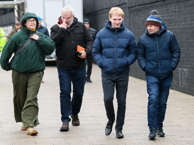 Burnley fans arrive at Turf Moor for the Premier League fixture against West Ham United. Photo: Kelvin Lister-Stuttard