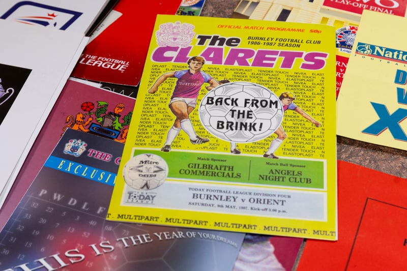 Clarets memorabilia at the launch of the Clarets Resource Learning project at Burnley Central Library.
