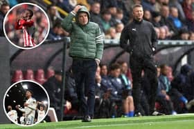 Sunderland and Leeds, inset, have been everything that Scott Parker's Burnley have not this season. Pictures: Getty Images