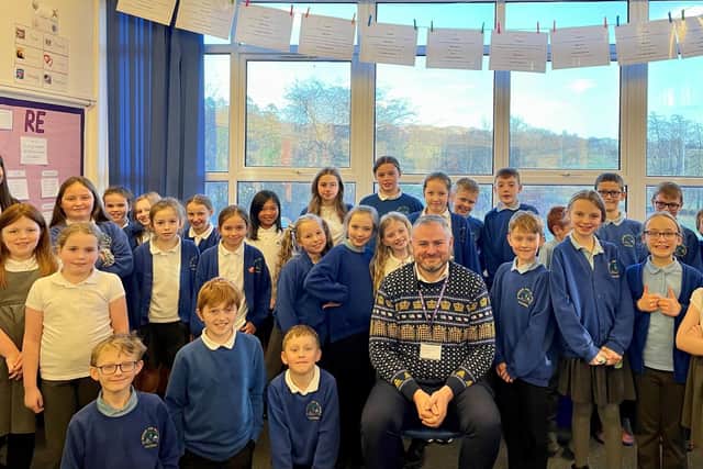 Pendle MP Andrew Stephenson visited Saint Michael and All Angels CE Primary School in Foulridge to hear from Year 5 students about their road safety concerns.