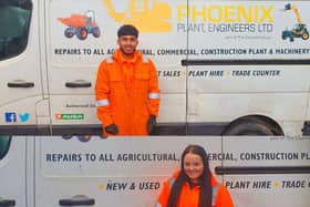Danyal Mahmood and Beatrice Kay, apprentices at Phoenix Plant Engineers in Burnley.