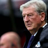 NEWCASTLE UPON TYNE, ENGLAND - OCTOBER 21:  Roy Hodgson, Manager of Crystal Palace, looks on prior to the Premier League match between Newcastle United and Crystal Palace at St. James Park on October 21, 2023 in Newcastle upon Tyne, England. (Photo by Ian MacNicol/Getty Images)