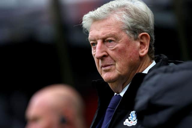 NEWCASTLE UPON TYNE, ENGLAND - OCTOBER 21:  Roy Hodgson, Manager of Crystal Palace, looks on prior to the Premier League match between Newcastle United and Crystal Palace at St. James Park on October 21, 2023 in Newcastle upon Tyne, England. (Photo by Ian MacNicol/Getty Images)