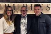Stephen Collins (centre) of Scruples menswear in Barrowford with his daughter, Maxine Hutchinson and son-in-law Tom Orrell. The family run business is to open a second branch in Whalley.