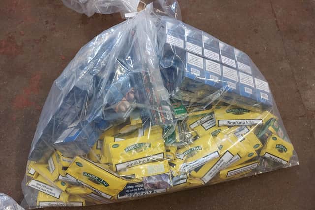 The illegal tobacco seized by police and Trading Standards officers in Burnley