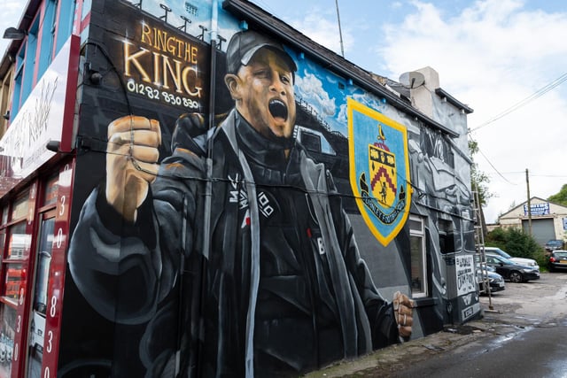 The completed mural on Kings Taxis wall featuring Vincent Kompany and the Champions of England side from 1960. Photo: Kelvin Lister-Stuttard