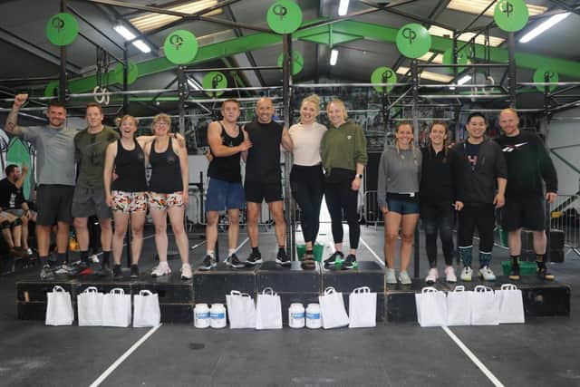 Podium finishers at CrossFit Pendle’s annual Only the Brave competition.