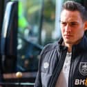 Burnley's Connor Roberts steps off the coach outside the Stadium of Light

The EFL Sky Bet Championship - Sunderland v Burnley - Saturday 22nd October 2022 - Stadium of Light - Sunderland