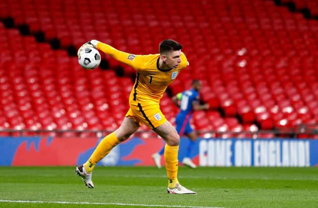 Nick Pope of England.  (Photo by Adrian Dennis - Pool/Getty Images)