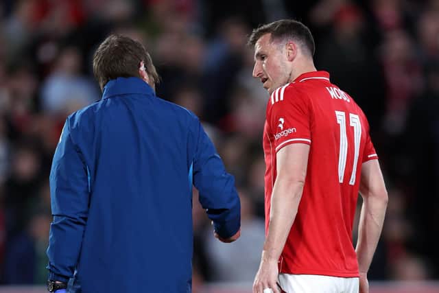 Wood was forced off during the first half against Porto last night (Photo by Alex Livesey/Getty Images)