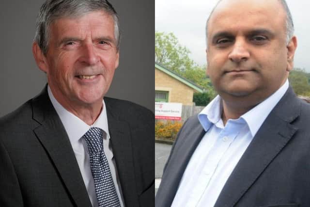 County Cllr Alan Vincent (left) says that he will have to consider whether to use the new flexibility over council tax rises,  but County Cllr Azhar Ali warns Lancashire residents are facing a "double whammy" after the autumn statement