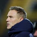NOTTINGHAM, ENGLAND - DECEMBER 01: Matthew Taylor, Head Coach of Shrewsbury Town, looks on prior to the Emirates FA Cup Second Round match between Notts County and Shrewsbury Town at Meadow Lane on December 01, 2023 in Nottingham, England. (Photo by David Rogers/Getty Images)