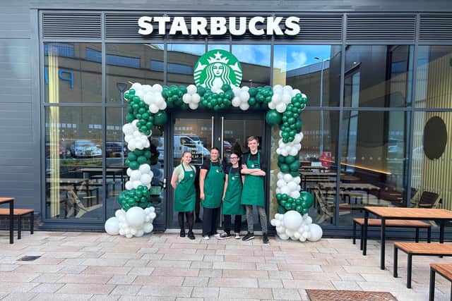 A new Starbucks store has opened in Pioneer Place in Burnley, creating 15 new jobs.