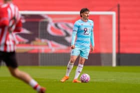 Connor Roberts made his long-awaited return from injury for Burnley's Under-21s on Thursday night. Picture: Kevin Hayden Photography