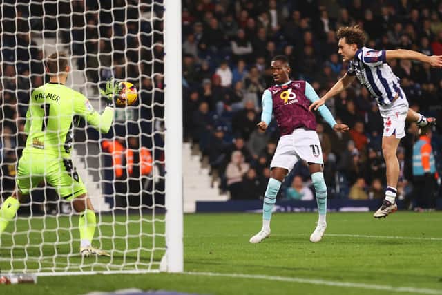 WEST BROMWICH, ENGLAND - NOVEMBER 07: Jaidon Anthony of Burnley in action during the Sky Bet Championship match between West Bromwich Albion FC and Burnley FC at The Hawthorns on November 07, 2024 in West Bromwich, England. (Photo by Cameron Smith/Getty Images)