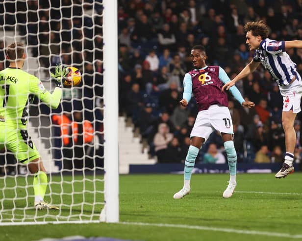 WEST BROMWICH, ENGLAND - NOVEMBER 07: Jaidon Anthony of Burnley in action during the Sky Bet Championship match between West Bromwich Albion FC and Burnley FC at The Hawthorns on November 07, 2024 in West Bromwich, England. (Photo by Cameron Smith/Getty Images)