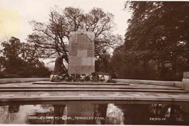 The War Memorial, which was erected in 1926 and paid for by former Mayor of Burnley, Thomas Thornber.