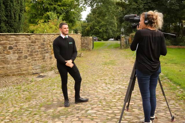 Thomas Turner of Pendle Hill Properties filming for Escape to the Country