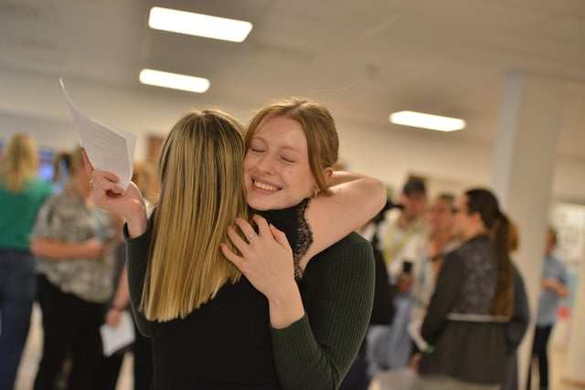 Here are 10 photos of Nelson and Colne College students receiving their brilliant A-Level results for 2023 live on BBC Breakfast and Radio 5 Live.