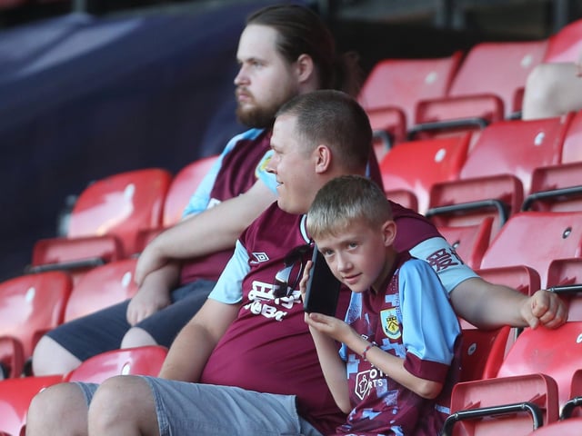 Burnley fans
Photographer Rob Newell/CameraSport
The EFL Sky Bet Championship - Watford v Burnley - Friday 12th August 2022 - Vicarage Road - Watford
World Copyright © 2022 CameraSport. All rights reserved. 43 Linden Ave. Countesthorpe. Leicester. England. LE8 5PG - Tel: +44 (0) 116 277 4147 - admin@camerasport.com - www.camerasport.com