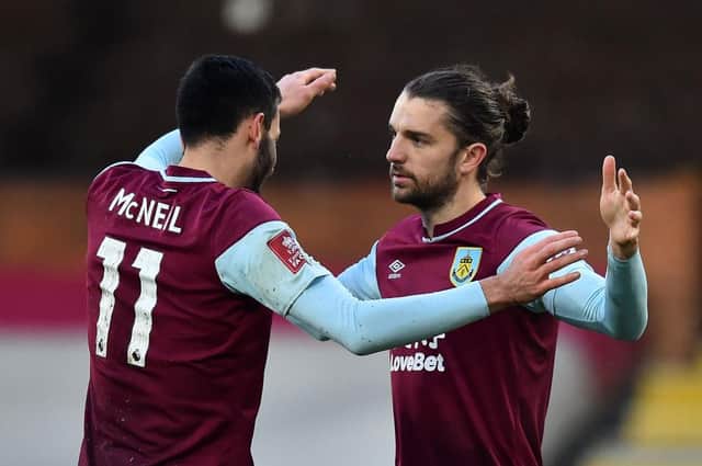Jay Rodriguez is back in the starting XI for Burnley against Aston Villa this evening. (Photo by GLYN KIRK/AFP via Getty Images)