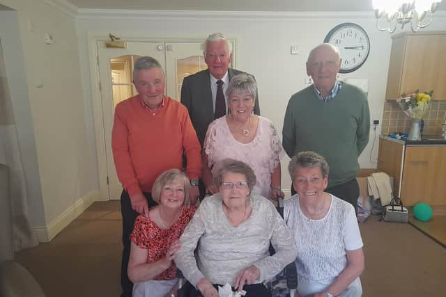 Edith Haworth celebrates her 100th birthday surrounded by her family