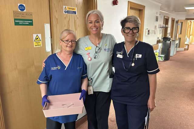 He said all the nurses had been excellent during his time there