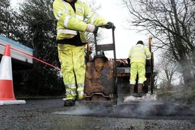 Pothole repairs invole the use of a range of hand-held equipment