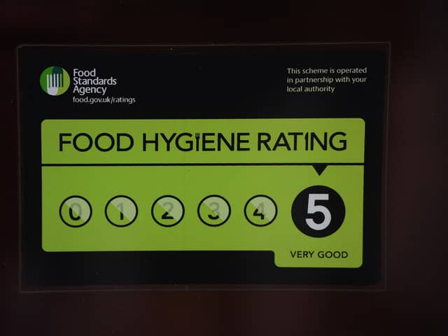 Seven Burnley businesses have been awarded food hygiene ratings