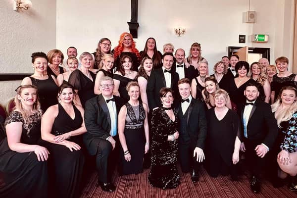 The cast of 'A Musical Celebration' by Burnley Light Opera Society to celebrate the company's 90th birthday