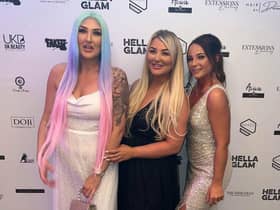 Alison Brown (centre) who owns The Beauty House in Burnley was placed second in the North West in the Lash Stylist of the Year category at the prestigious UK Hair and Beauty awards. And her salon was placed in the top 50 for best new salons. And self employed lash and brow stylist and make up artist Nicole Lockwood (right) who is based at the Manchester Road salon, was placed first in the North West. Self employed lash and brow stylist and make up artist Nicole Lockwood (left) is also based at the salon.