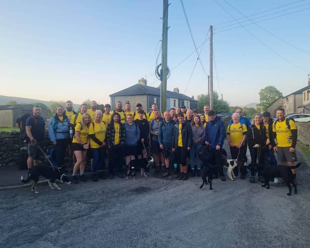 Friends and relatives from Sabden tackled the Yorkshire Three Peaks for the North West Air Ambulance