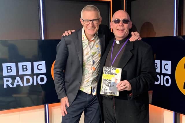 Jeremy Vine interviewed Pastor Mick Fleming about his new book Blown Away: From Drug Dealer to Life Bringer on his BBC Radio 2 lunchtime programme.