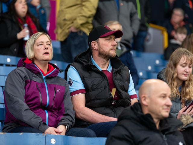 Burnley fans inside Turf Moor during the 1-0 victory over Swansea City. Photo: Kelvin Lister-Stuttard