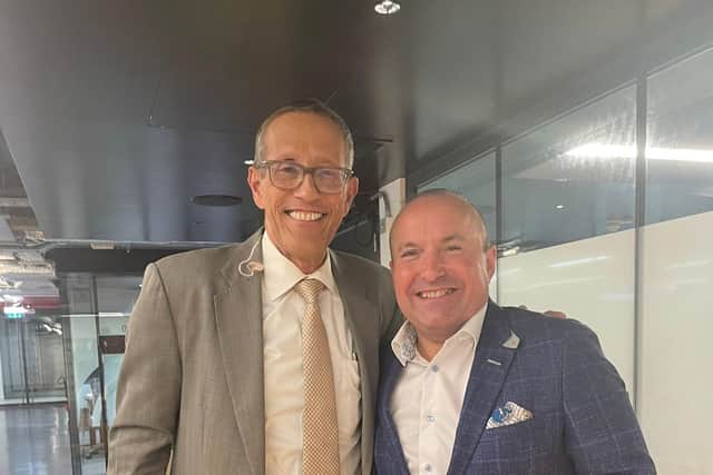 CNN's Richard Quest with Dave Fishwick