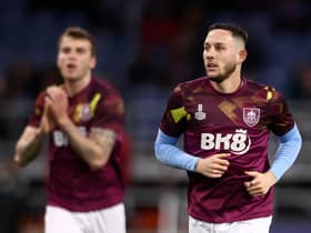 BURNLEY, ENGLAND - MARCH 31: Josh Brownhill of Burnley warms up prior to the Sky Bet Championship match between Burnley and Sunderland at Turf Moor on March 31, 2023 in Burnley, England. (Photo by Naomi Baker/Getty Images)