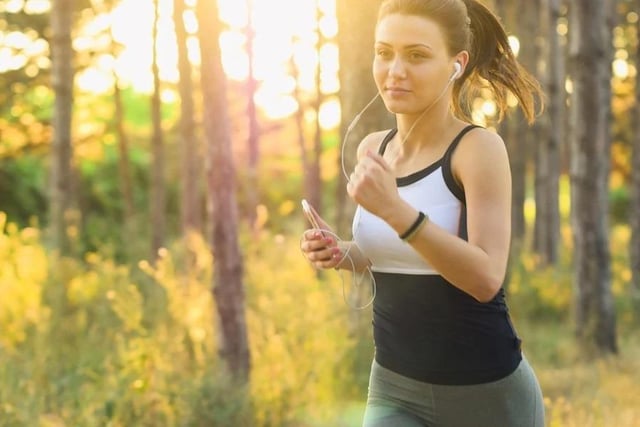 27 per cent of people said going for a run was their way to de-stress