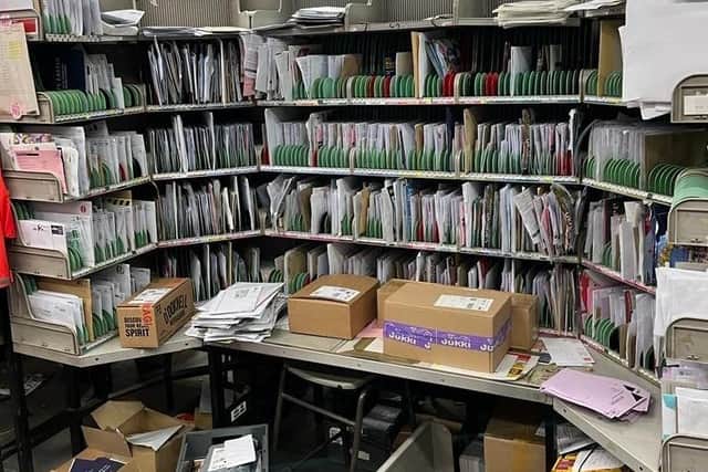Thousands of letters are gridlocking Burnley Delivery Office.