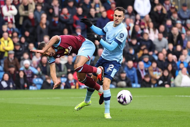 Involved in a lot of the drama. Fouled for the penalty and made the superb recovery block seconds before Burnley’s second, having given the ball away from a corner.