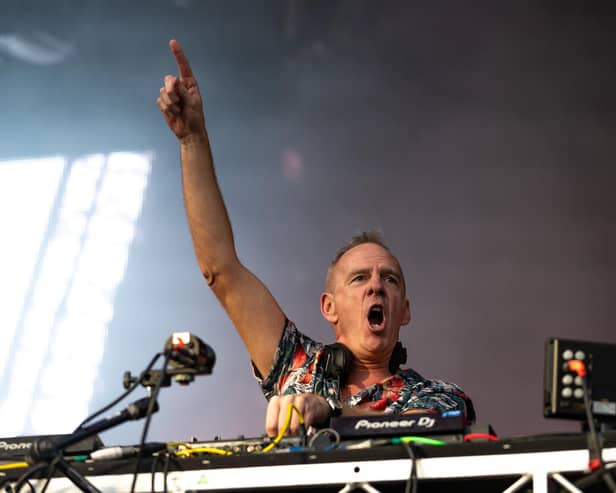 Fatboy Slim performs on the AO Live Stage on day seven of the 2020 Australian Open at Melbourne Park on January 26, 2020 in Melbourne, Australia. (Photo by Mackenzie Sweetnam/Getty Images)