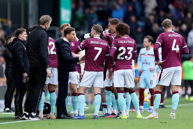 Scott Parker insists the mood within his Burnley camp remains a positive one (Photo by Matt McNulty/Getty Images)