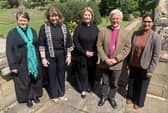 Pictured with Rt Rev. Julian Henderson, the Bishop of Blackburn are Rev. Leah Vasey-Saunders, Rev. Fleur Green, Rev. Anne Beverley and Rev. Sarah Gill
