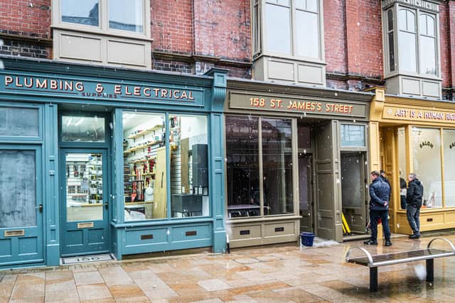 Restored Victorian shop fronts on St James's Street, Burnley. Photo: Andy Ford